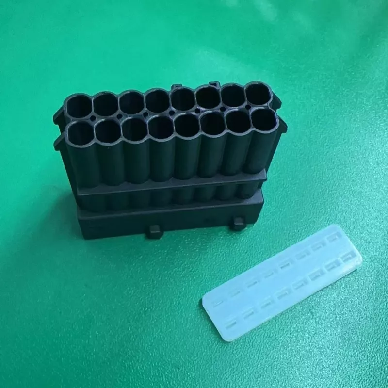 1-964449-1   16孔黑色护套汽车线束连接器接插件